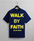 WALK BY FAITH TEE (NAVY/YELLOW)