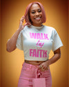 Walk By Faith v3 Tee (Natural/Pink)