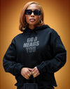 God Hears You Hoodie (Black/Black)