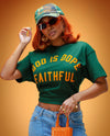 Faithful Tee (Forrest Green/Orange)