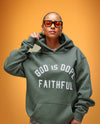 Faithful Lightweight Hoodie Military/White (PRE-ORDER)