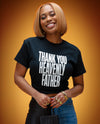 Thank You Heavenly Father Tee (Black/White)