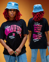 Woman of God Tee (Front+ back) (Black/pink/peach)